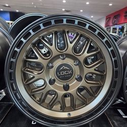 17" Lock Off-Road Onyx, 17x9, +1, 6x139, Matte Bronze W/ Matte Black Lip