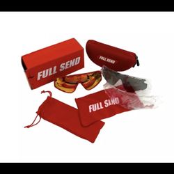 FULL SEND BY NELKBOYS RED PIT VIPER SUNGLASSES 