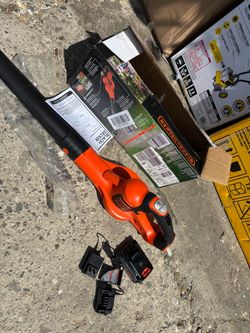 BLACK+DECKER Cordless Leaf Blower with Battery and Charger