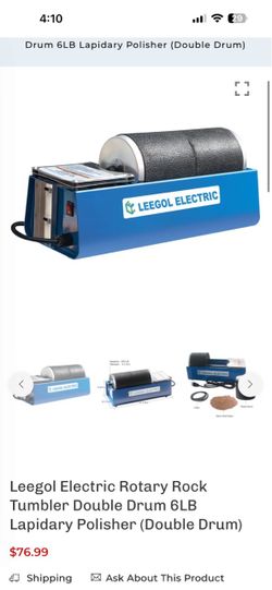 Leegol Electric Double Drum Rock Tumbler 6LB