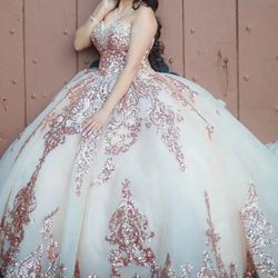 Quinseañera Dress Rose Gold 