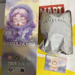 Pop Mart Skullpanda L'impressionnisme AMBER Plush Pendant