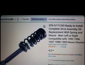 ✅️ Pre-assembled Quick Struts to fix the sagging rear end of your Nissan/Infiniti NEW IN BOXES