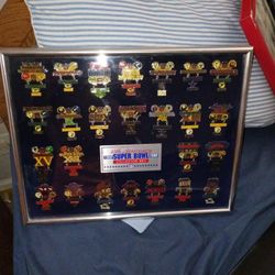 Framed Super Bowl Pins