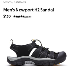 Men's KEEN Newport H2 Sandal - Size 9 NEW