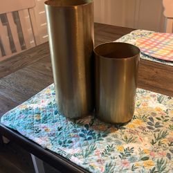 Gold Flower Vases- Used 