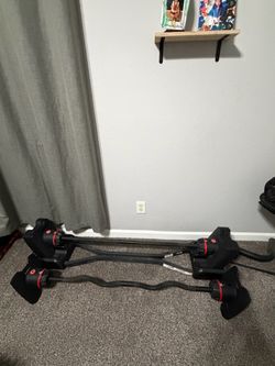 Bowflex barbell set