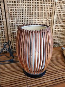Retro Bamboo Tiki Lamp