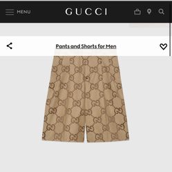 Gucci Jumbo GG Canvas Shorts 