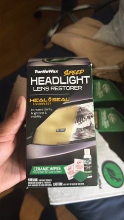 Turtle wax headlight lens restorer