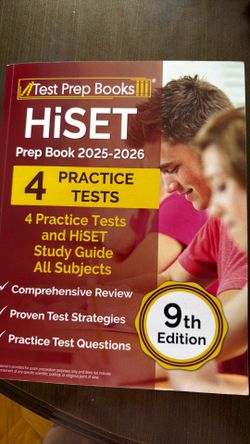 HiSET 9th Edition Practice Test Book