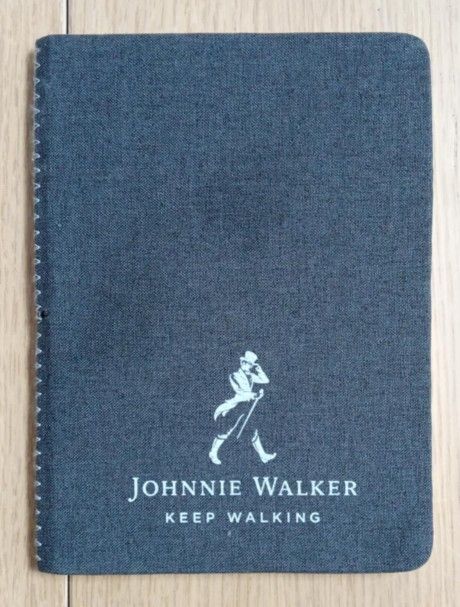 Johnnie Walker Texture Covered Notebook, Unused
