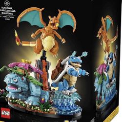 Pokemon OG Trio Lego Set - Charizard, Venusaur, Blastoise