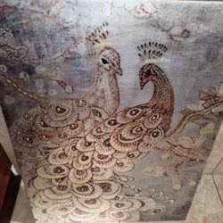 Large Wall Picture Beaded Embellishments