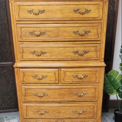 Free Local Delivery! Cherry Wood French Provincial Davis Tall Boy Dresser