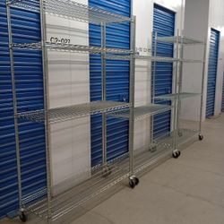 Metal Wire Rack With Adjustable Shelves 