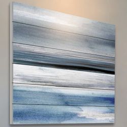 Blue Wall Art 18x18