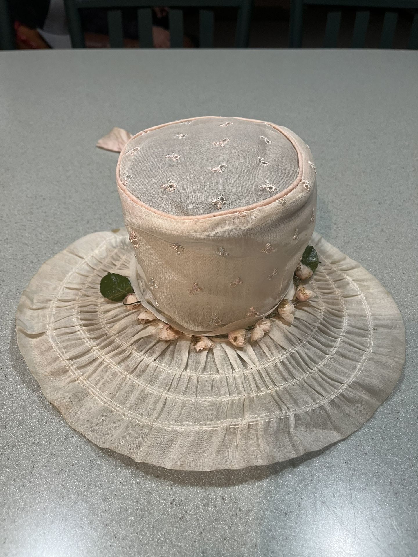 Antique Baby Bonnet. From About 1930S To 1940S.