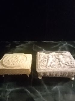 TWO JEWELRY BOXES. VERY NICE