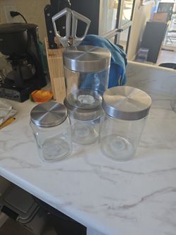 Dollar store glass jars