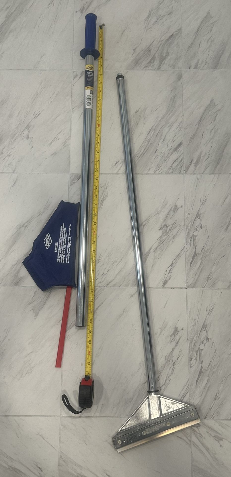 Adjustable Razor Floor Scraper (used). QEP Brand