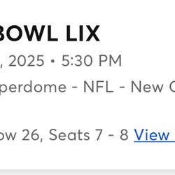 Super Bowl Tickets 