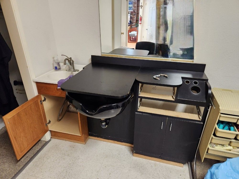 2-Keller Salon Stations w/sinks - Individual Pricing In The Description!