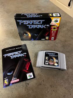 Perfect Dark Nintendo 64 CIB N64 Game w/ Manual - OBO