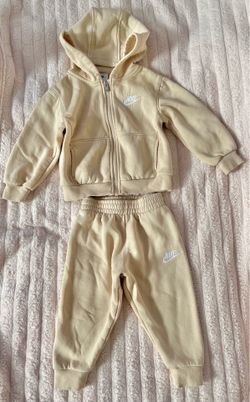 Nike Cream Tracksuit Size 2T Unisex