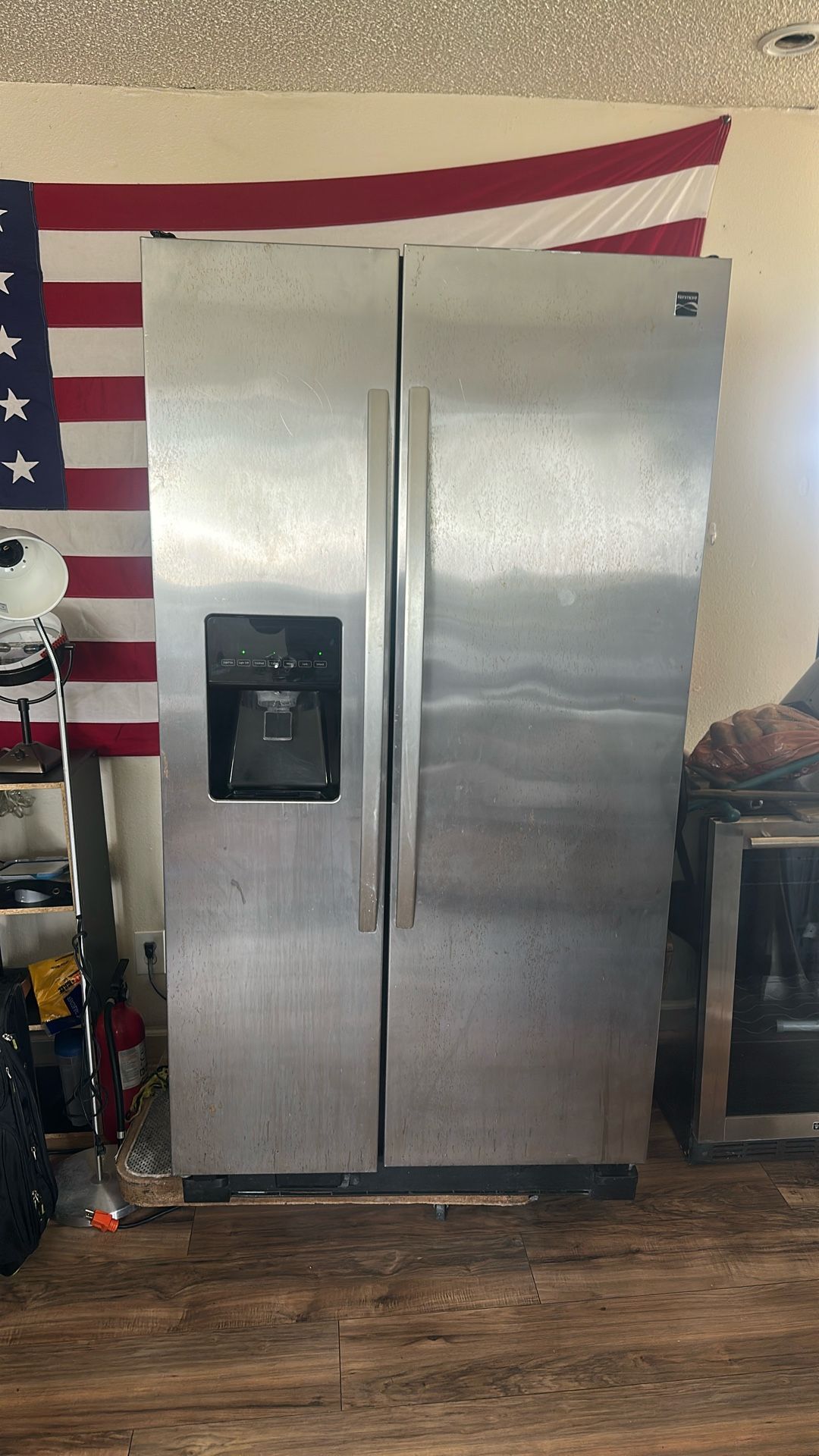 Kenmore Chrome Refrigerator