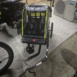 Allen Sports Deluxe Two Child Bike Trailer/ 3 Wheel Jogging Stroller