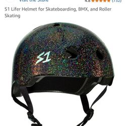 S1 lifer BLACK GLITTER Helmet