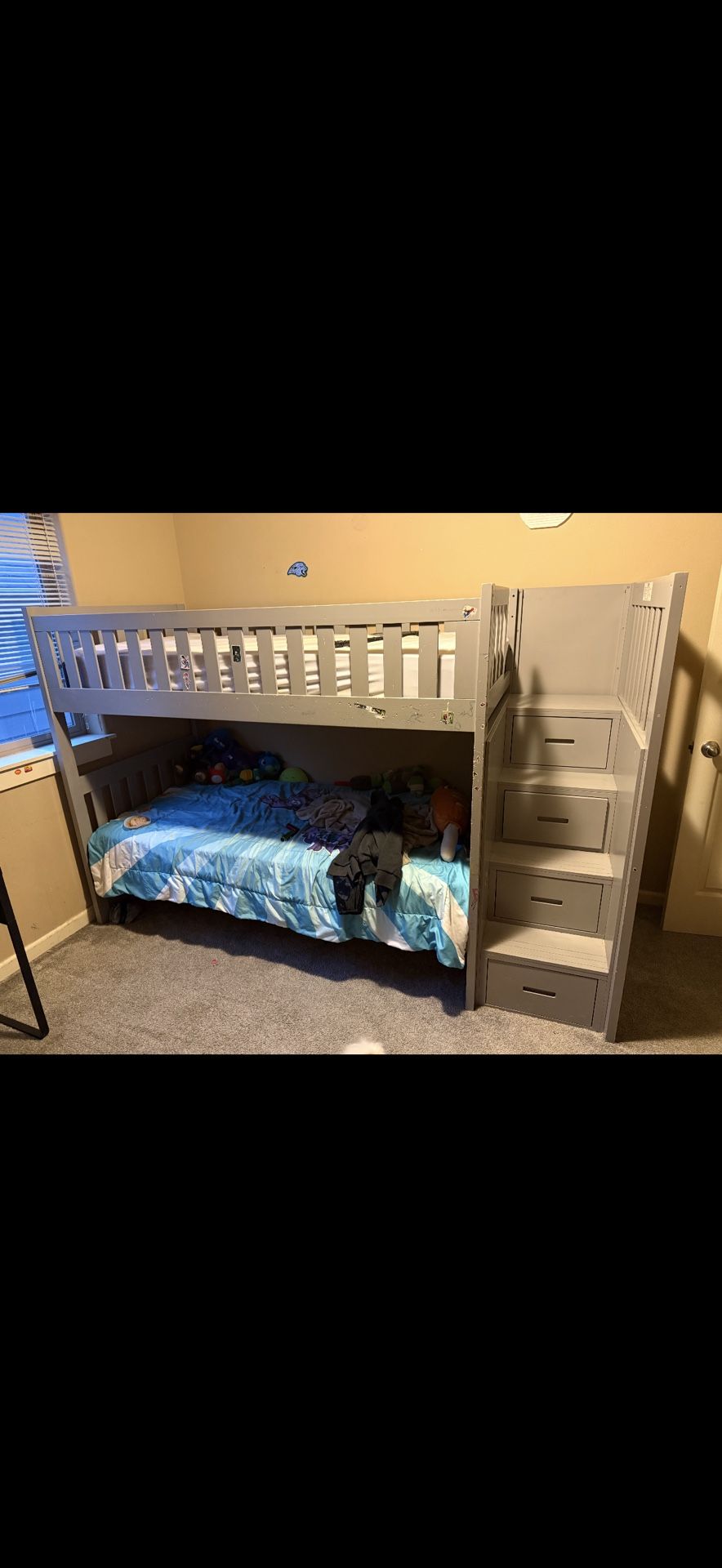 Kids Bunk Bed With Mattress 