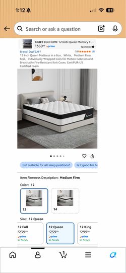 Queen size Mattress