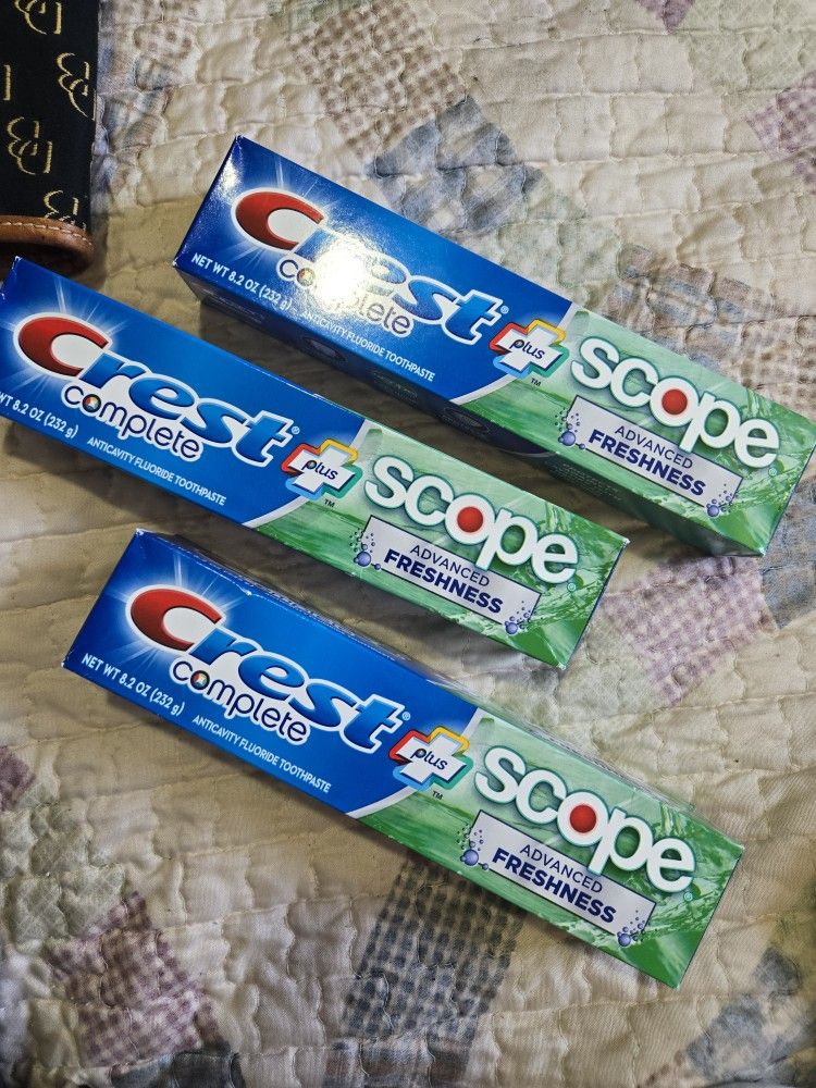 3 Brand New Packs Of Toothpaste Never Opened Expires 2026 See All Pics