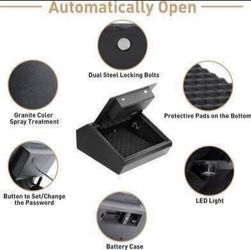 New Top Open Keypad Safe, Cabinet Safes 0.4 Cubic Feet Black