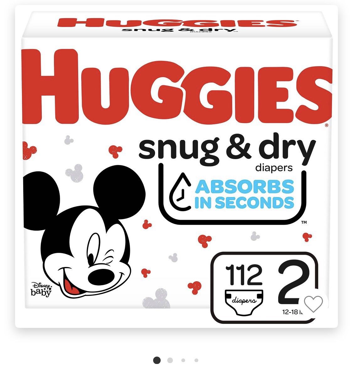 Huggies snug and dry pampers