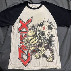 Crisix Band T Shirt M Football Of Death Baseball Tee