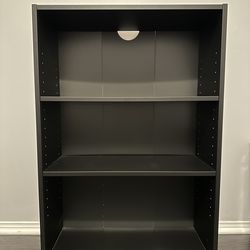 Black 3 Tier Adjustable Shelving Unit