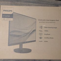 Brand New Phillips 221V8LB 22 inch Thin HD Monitor