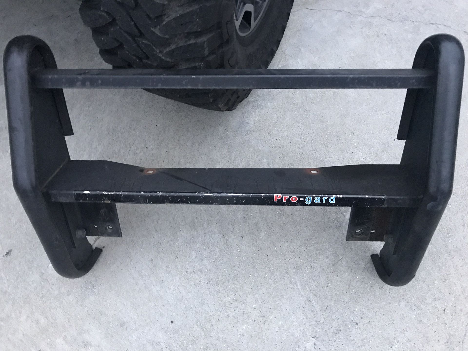 Crown Vic Push bumper slightly dented pro guard