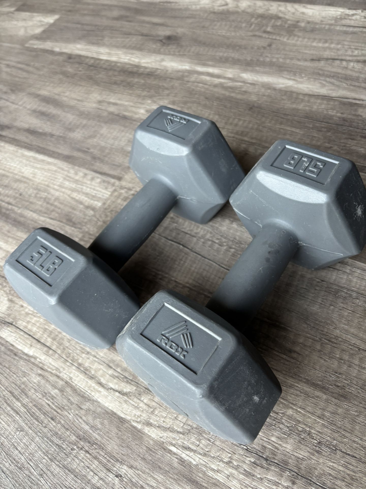 Set Of 5 Lbs RBX Dumbbells