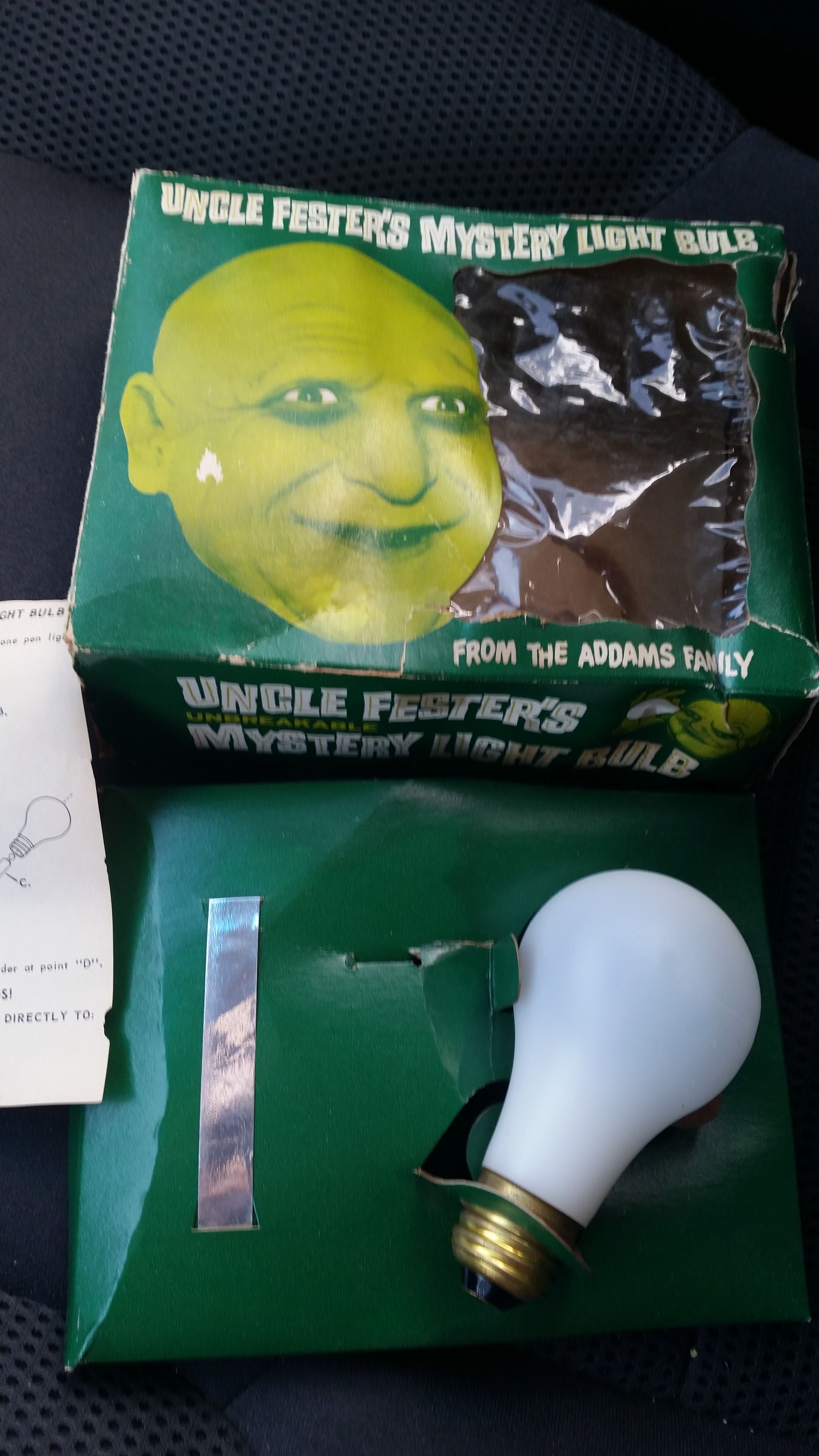 1965 Adams Family Uncle Fester's Mystery Light Bulb