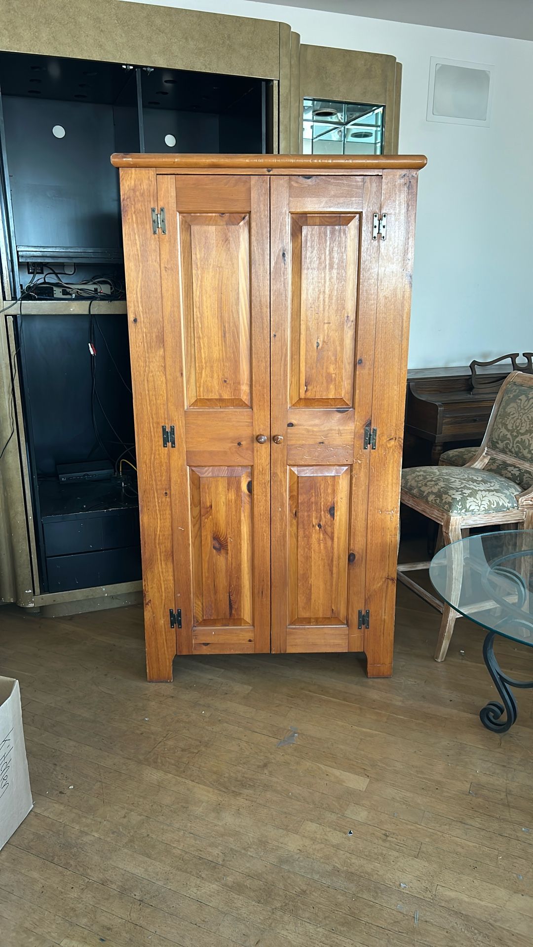 Gorgeous All Pine Armoire / Moving Needs A Home Soon