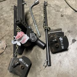 BXW1508 SWAYPRO WEIGHT DISTRIBUTING HITCH, 9-HOLE SHANK, 1500LBS TONGUE, 15000LBS TOWING, 2-1/2″ RECEIVER