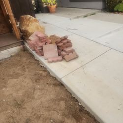 New Landscaping Bricks And Rocks 