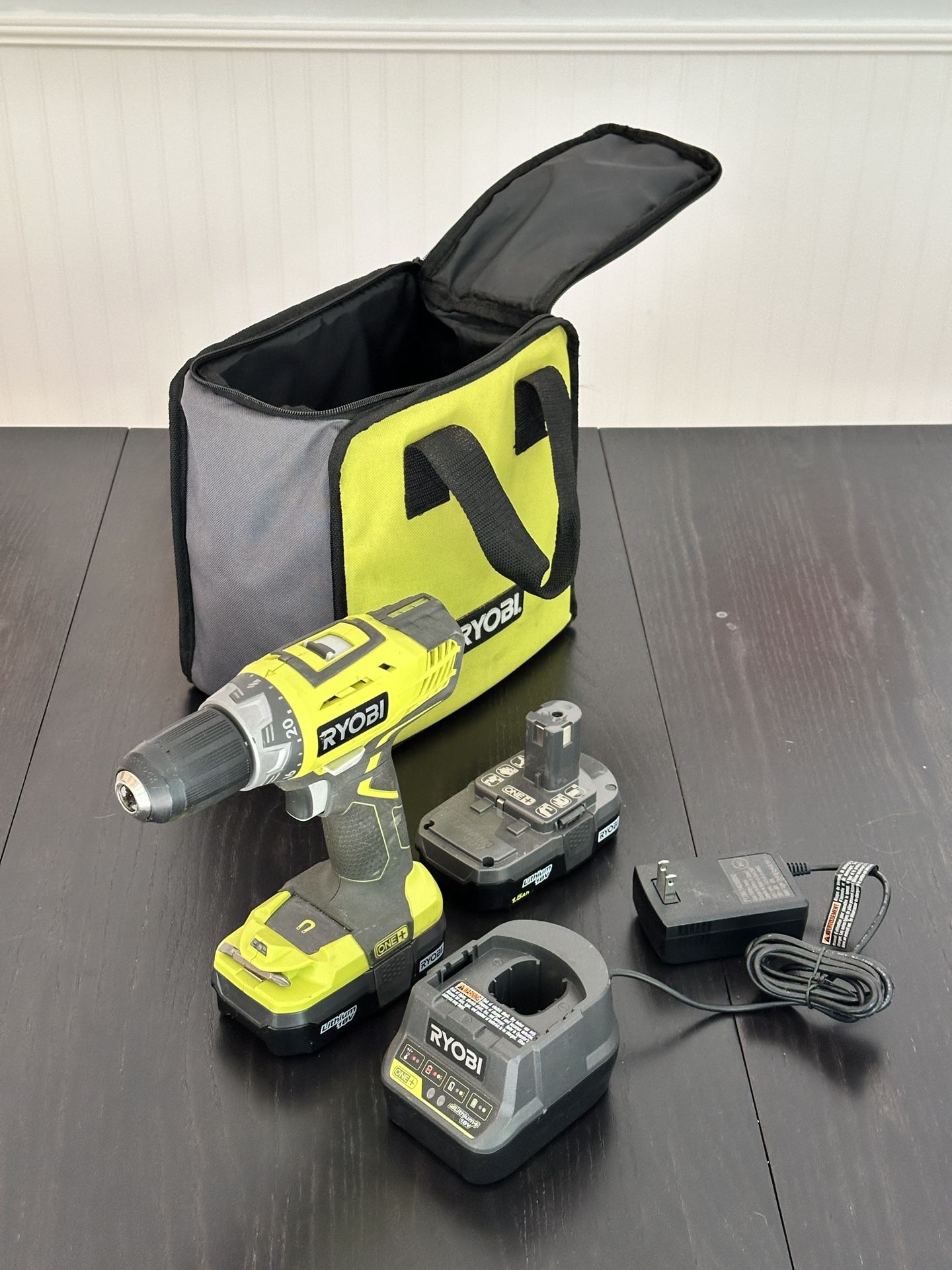 Ryobi Drill And Batteries