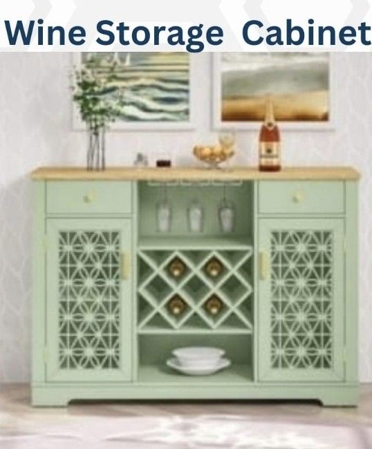 $99.00 Wine Storage Cabinet 56"