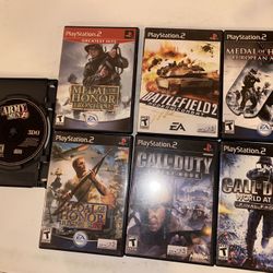 Ps2 Playstation 2 Call Of Duty Medal Of Honor Battlefield