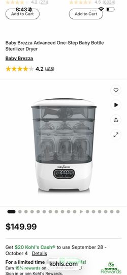 Baby brezza sterilizers